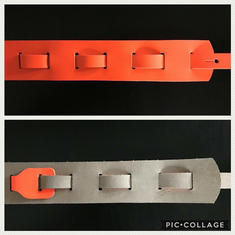 Guitar Strap - Fluorescent Orange (1.3)